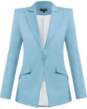 Tia Dorraine Illusion Classic Tailored Blazer - Blue