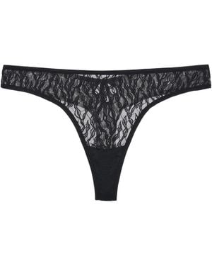 Amour D'agnette Julie Lace Thong - Black