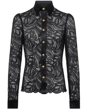 Zetaye Lyric Lace Blouse - Black