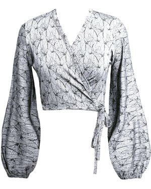 Frock Tales Kenza Wrap Top - Grey
