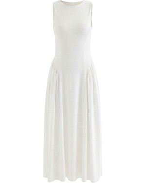 Monlicia Elaris Viscose Bodycon Maxi Dress - White