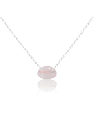 C. Grassi Small Lucky Pebble Necklace - White