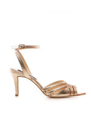 The 5Th Element Amina Light Leather Sandals - Metallic