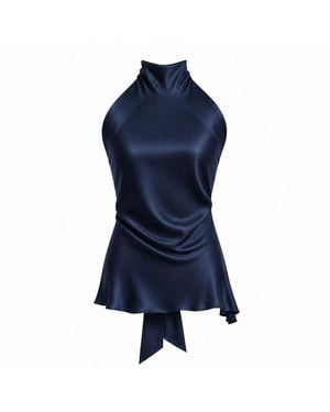 The Ethos Studio Alica Top, Silky - Blue