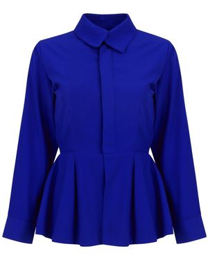 Mary Dickow Ida Blouse-Royal - Blue