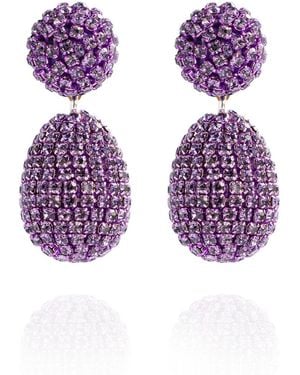 Saule Label Clio Earrings - Purple