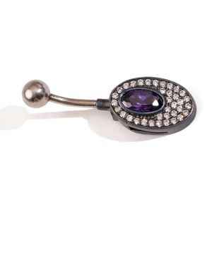Ebru Jewelry Mystic Amethyst Sterling Belly Piercing - Blue