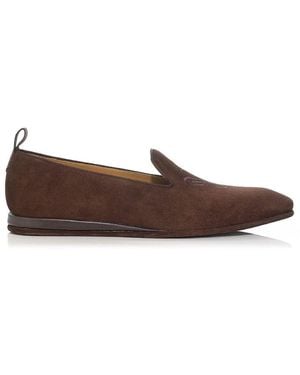 Mariano Shoes Suede Slipper - Brown