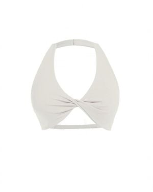 Second Skin Solution Second Skin Studio Crop Top Ivory - White