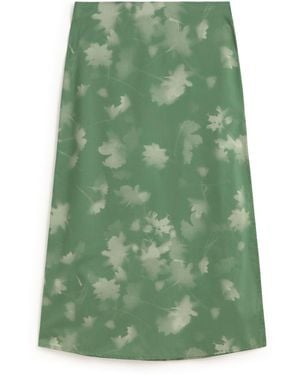 Thinking Mu Typia Kora Midi Skirt - Green