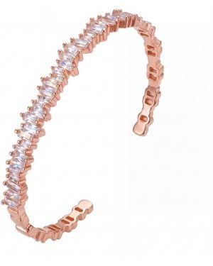 LÁTELITA London Baguette Ice Cuff Bangle Rosegold - Black