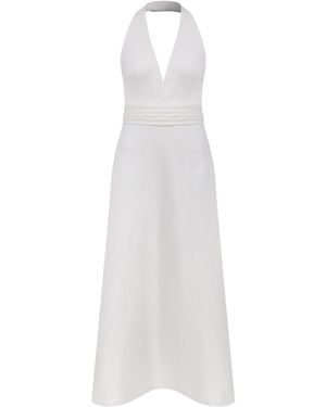 NAZLI CEREN Lauryn Midi Dress - White