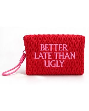 Lilly Loves Better Late Than Ugly Cosmetic Bag - Red