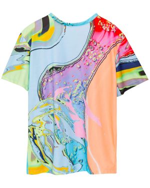 Paloma Lira Galaxy Printed Tee - Blue