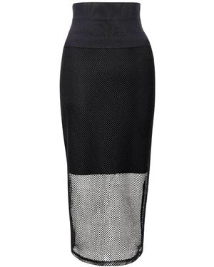 LAHIVE Sonny Mesh Corset Skirt - Black