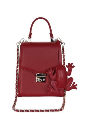 F3Rog by Rana Burgundy Crossbody Box Bag - Red