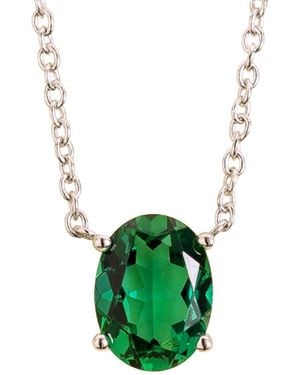 Juvetti Ovo Necklace Set With Emerald - Green
