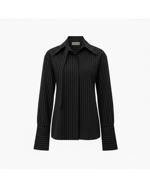 Lolam Olsen Shirt With Lines - Black