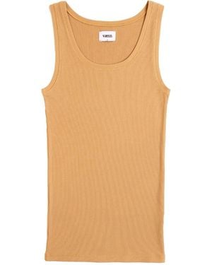 Vænn Neutrals Rib Micro Tank Iced Coffee - Natural
