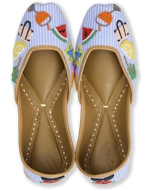 Pode Aperol Travel Handmade Leather Shoes - Blue