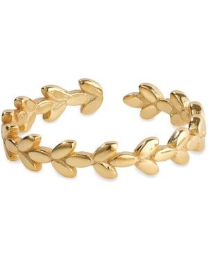 Elk & Bloom Promise Leaf Stacking Ring - Metallic