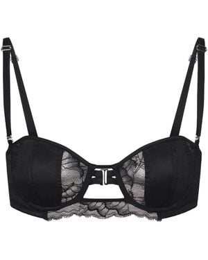 Lunatic Femme Rider Convertible Balconette Bra - Black