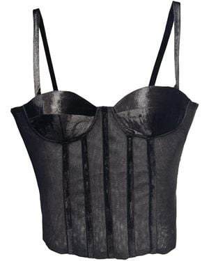 Chuks Collins Ajah New Collection Drop2-Mesh Corset Set - Black