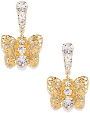 The Pink Reef Filagree Drop Butterfly - Metallic