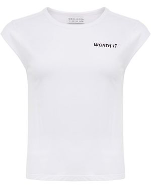 Misha Vaidya Worth It Tee - White
