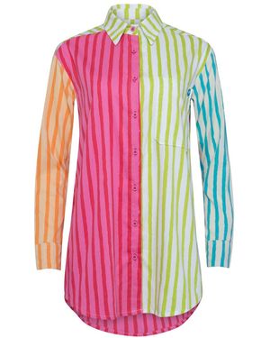 STATE OF GEORGIA The Sunny Side Up Stripe Shirt Multi Colour Stripes - Pink