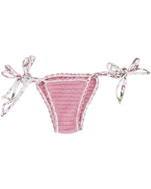 Gunes Swim Powder Tie Bikini Bottom - Pink