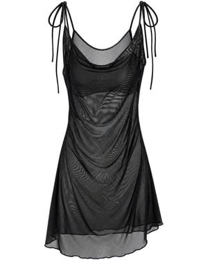 Alia Studio Énigme Mini Mesh Dress - Black