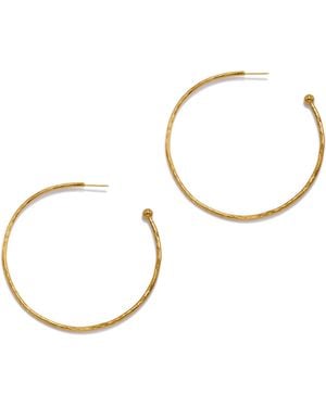 Jaredjamin Small Hooptastic Hoop Post Earrings - White