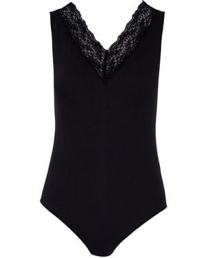 Zd - Zero Defects Sleeveless Bodysuit – Softness & Elasticity - Black