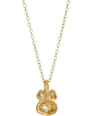 Claire Hill Designs Topaz Lichen Pendant Necklace - Metallic