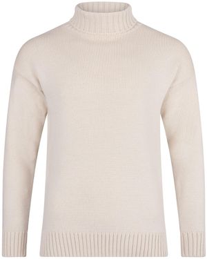 Paul James Knitwear Neutrals The Modern Submariner - White