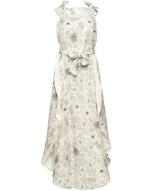 Bianca Popp Flower Dress - Natural