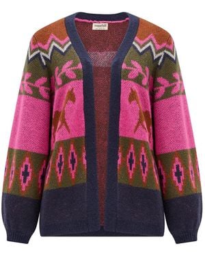 Sugarhill Yvette Cardigan Horses - Red