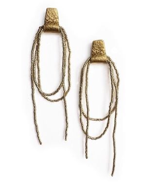 WAIWAI Bliss Beaded Dangle Earrings - Metallic