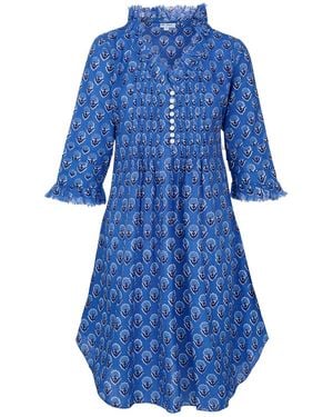 At Last Annabel Cotton Tunic - Blue