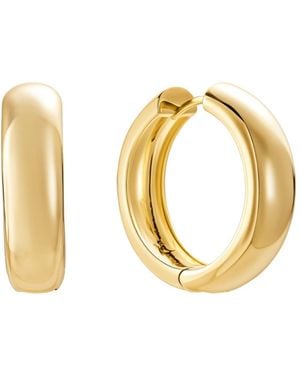 Nazzar Large Tube Hoop Earrings - Metallic