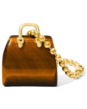 Already Mine Ny Tiger's Eye Handbag Charm – Confidence & Courage - Brown