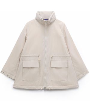 Embassy of Bricks and Logs Neutrals Montreux Rain Jacket - Natural