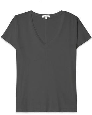 NOEND Supima Cotton V Neck Tee - Grey