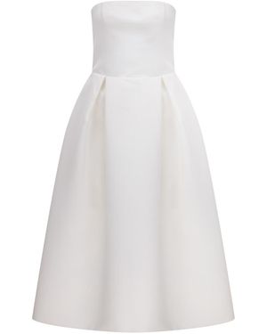 NAZLI CEREN Lola Midi Dress - White