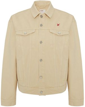 Pcfg Neutrals Logo Denim Jacket - Natural