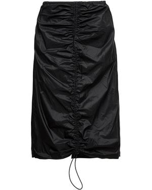 Audrey Vallens All-Gen Skirt With Gather Front - Black