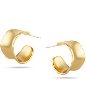 Arctic Fox & Co. Irregular Hoop Earrings - Metallic