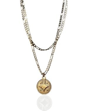 Indigolush Maxi Coin Necklace - Metallic