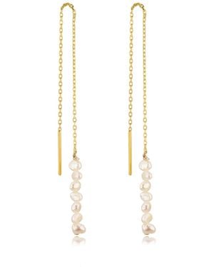 Marquise Swim Earrings - Metallic